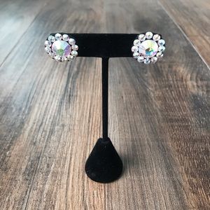 Czech preciosa crystal AB ballroom dance earrings